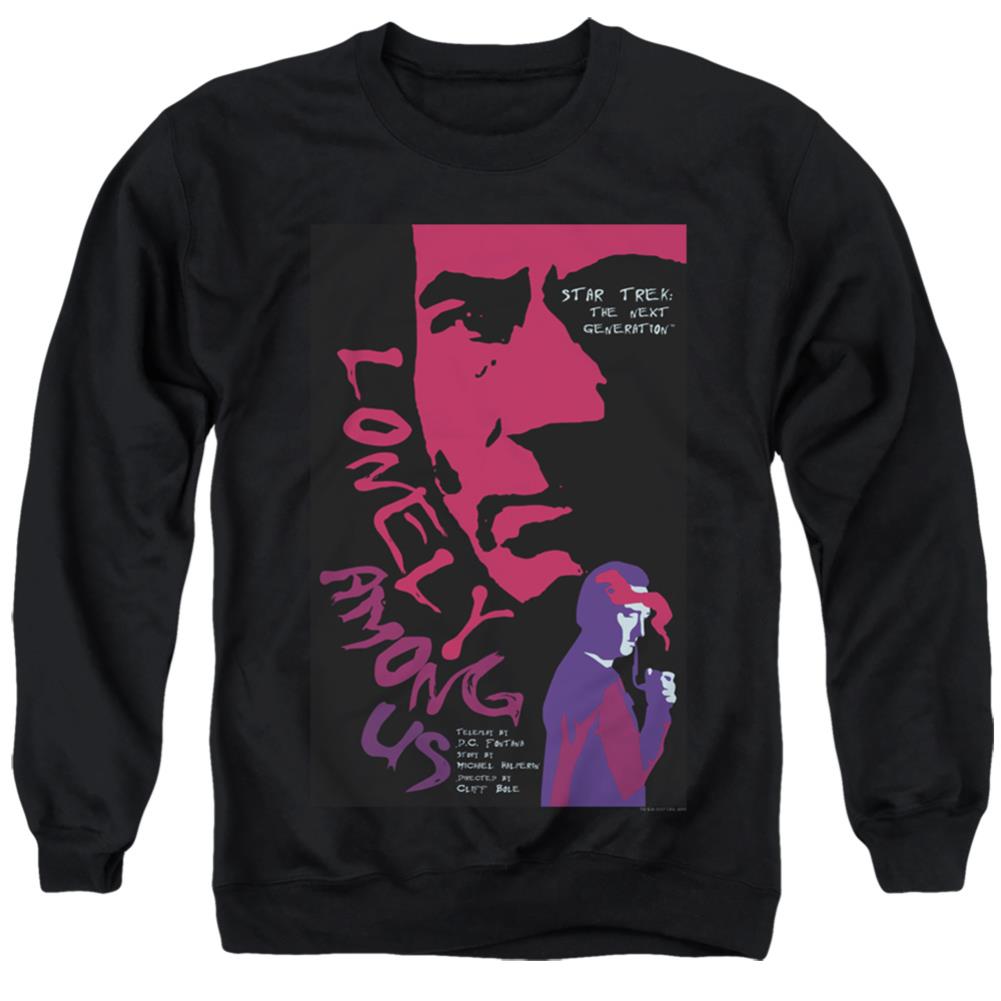 Star Trek TNG Season 1 Episode 7 Men's Crewneck 50 50 Poly Long-Sleeve T-Shirt
