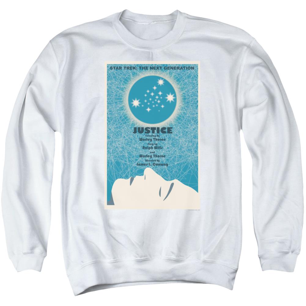 Star Trek TNG Season 1 Episode 8 Men's Crewneck 50 50 Poly Long-Sleeve T-Shirt