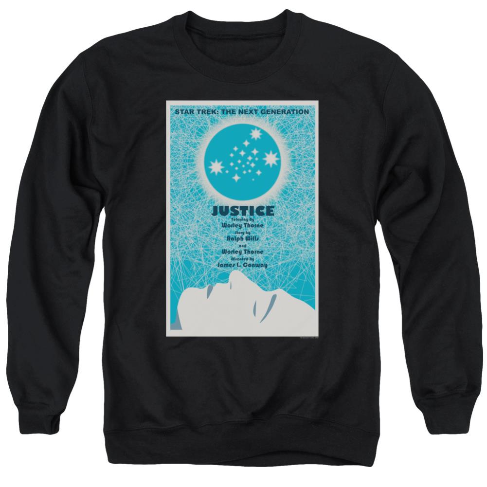 Star Trek TNG Season 1 Episode 8 Men's Crewneck 50 50 Poly Long-Sleeve T-Shirt