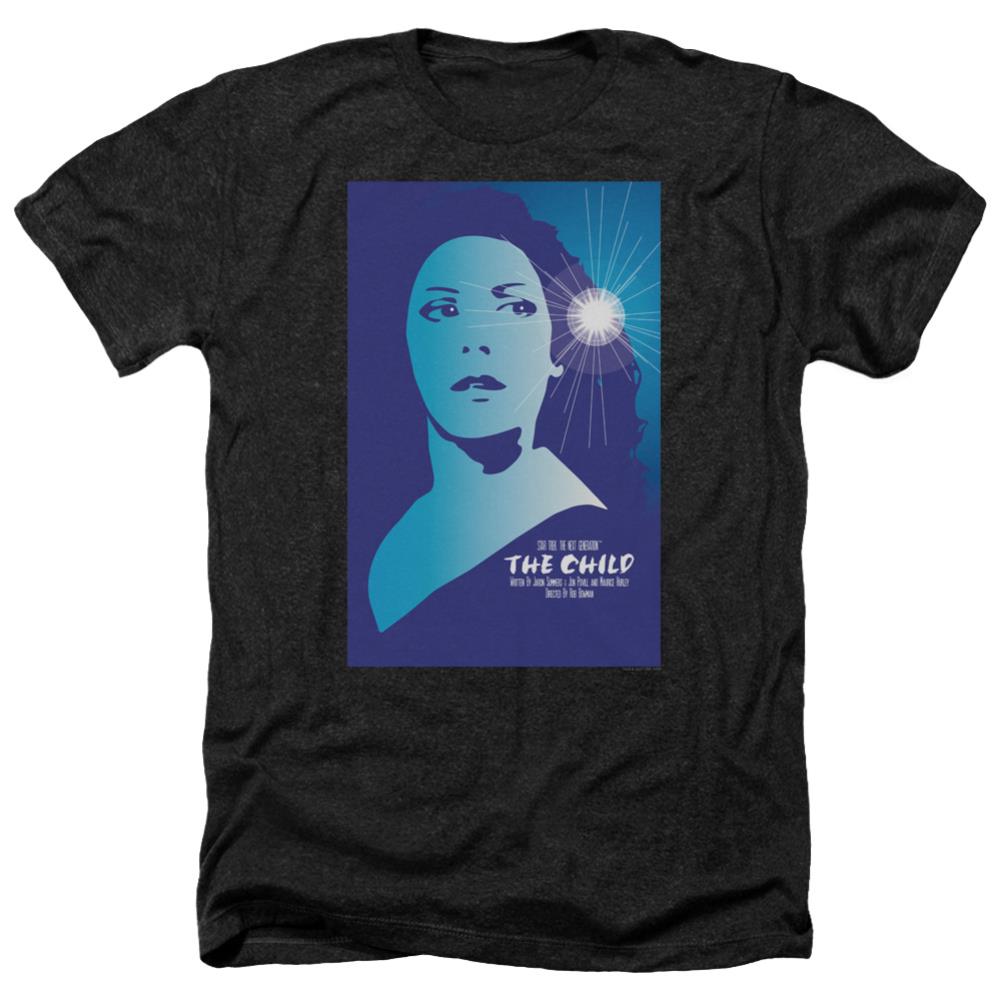 Star Trek TNG Season 2 Episode 1 Men's 30/1 Heather 60 40 Poly Short-Sleeve T-Shirt