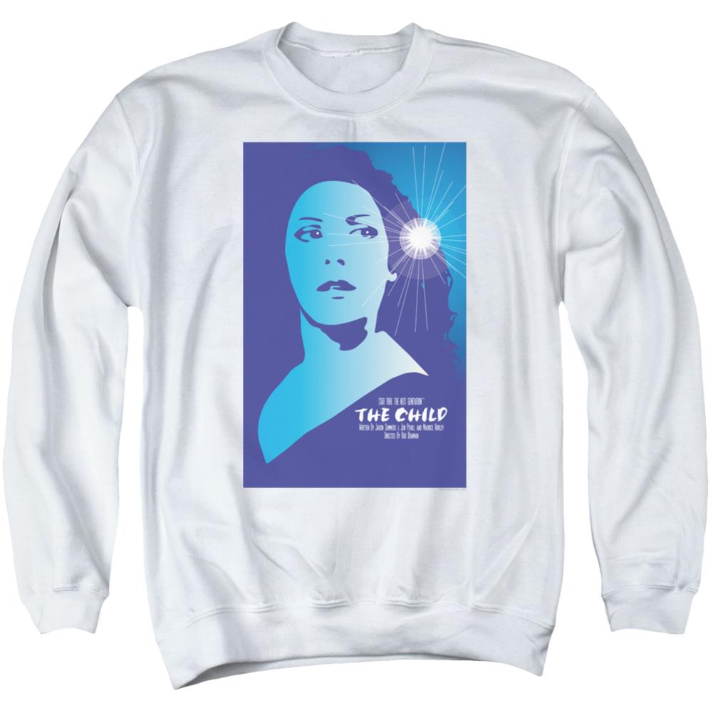 Star Trek TNG Season 2 Episode 1 Men's Crewneck 50 50 Poly Long-Sleeve T-Shirt