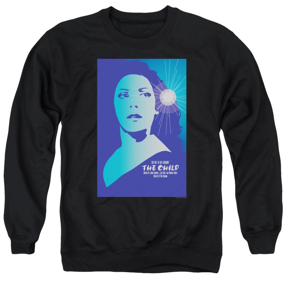 Star Trek TNG Season 2 Episode 1 Men's Crewneck 50 50 Poly Long-Sleeve T-Shirt