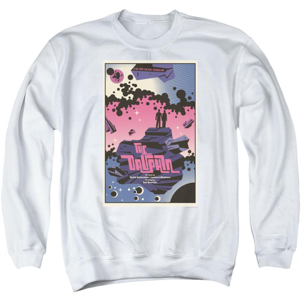 Star Trek TNG Season 2 Episode 10 Men's Crewneck 50 50 Poly Long-Sleeve T-Shirt