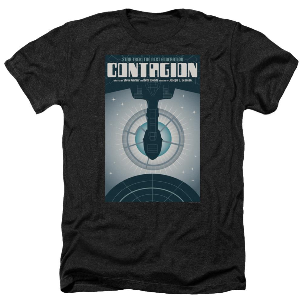 Star Trek TNG Season 2 Episode 11 Men's 30/1 Heather 60 40 Poly Short-Sleeve T-Shirt