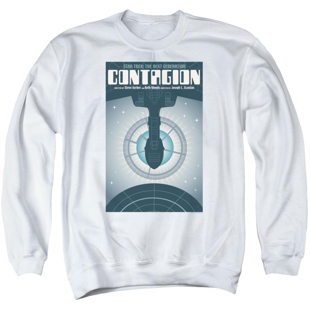 Star Trek TNG Season 2 Episode 11 Men's Crewneck 50 50 Poly Long-Sleeve T-Shirt