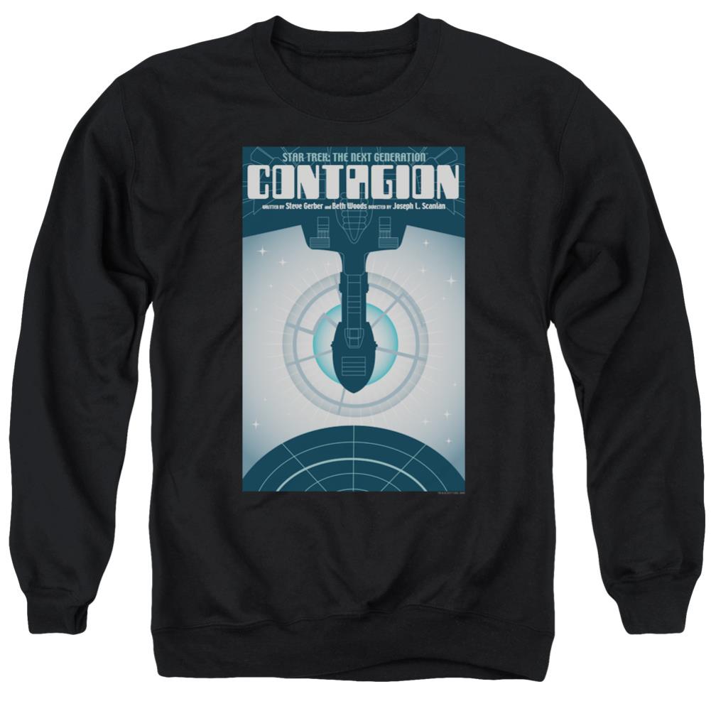 Star Trek TNG Season 2 Episode 11 Men's Crewneck 50 50 Poly Long-Sleeve T-Shirt