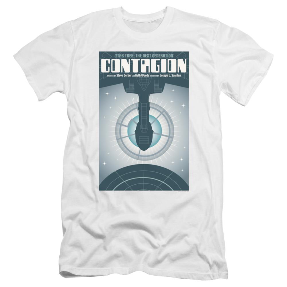 Star Trek TNG Season 2 Episode 11 Men's Ultra-Soft 30/1 Cotton Slim Short-Sleeve T-Shirt