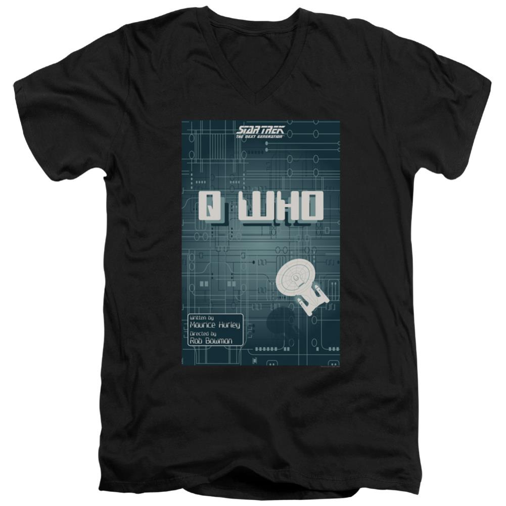 Star Trek TNG Season 2 Episode 16 Men's 30/1 Cotton Slim V-Neck T-Shirt
