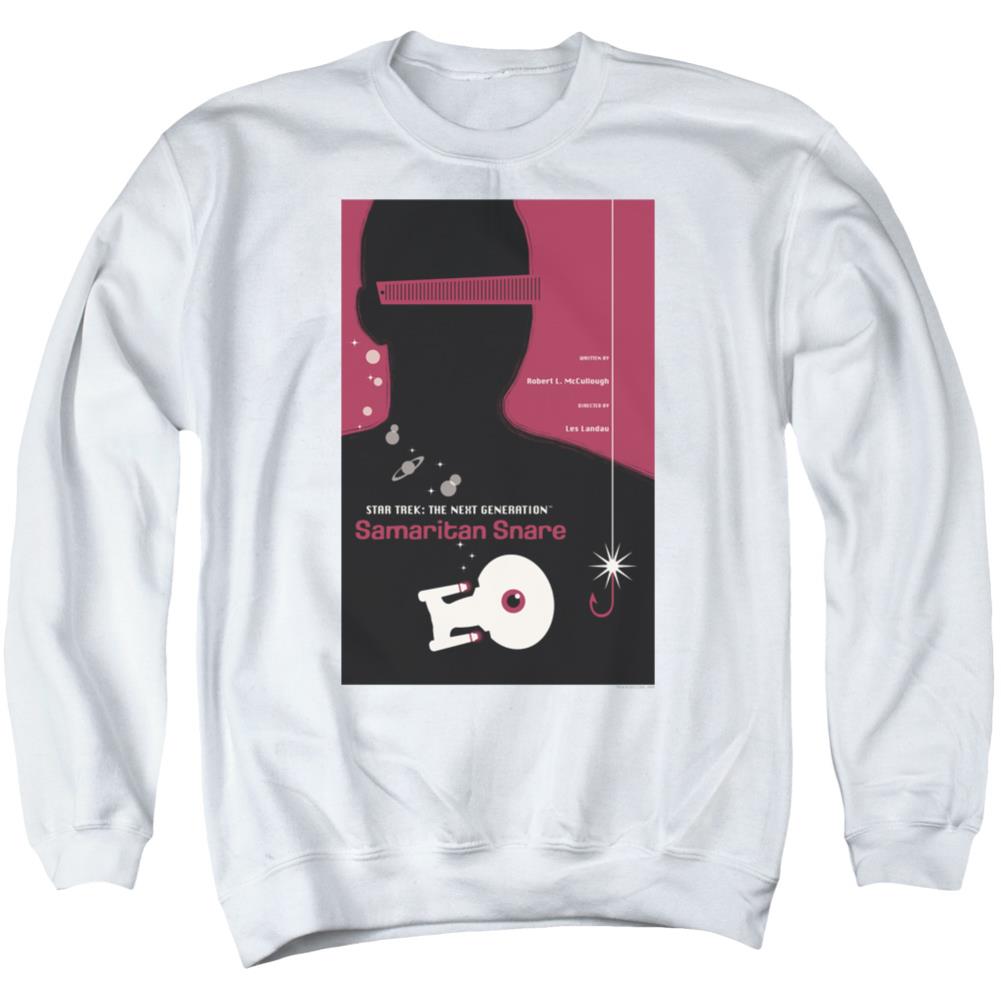 Star Trek TNG Season 2 Episode 17 Men's Crewneck 50 50 Poly Long-Sleeve T-Shirt