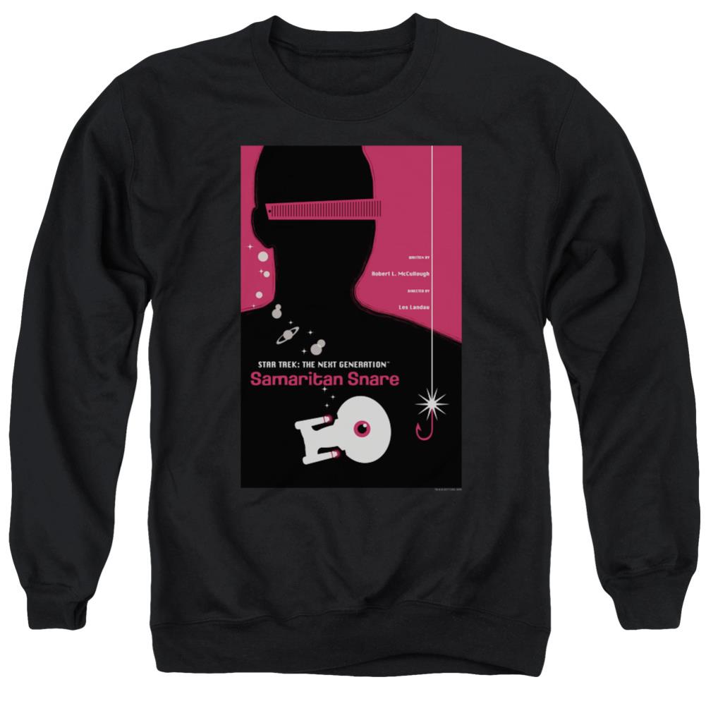 Star Trek TNG Season 2 Episode 17 Men's Crewneck 50 50 Poly Long-Sleeve T-Shirt