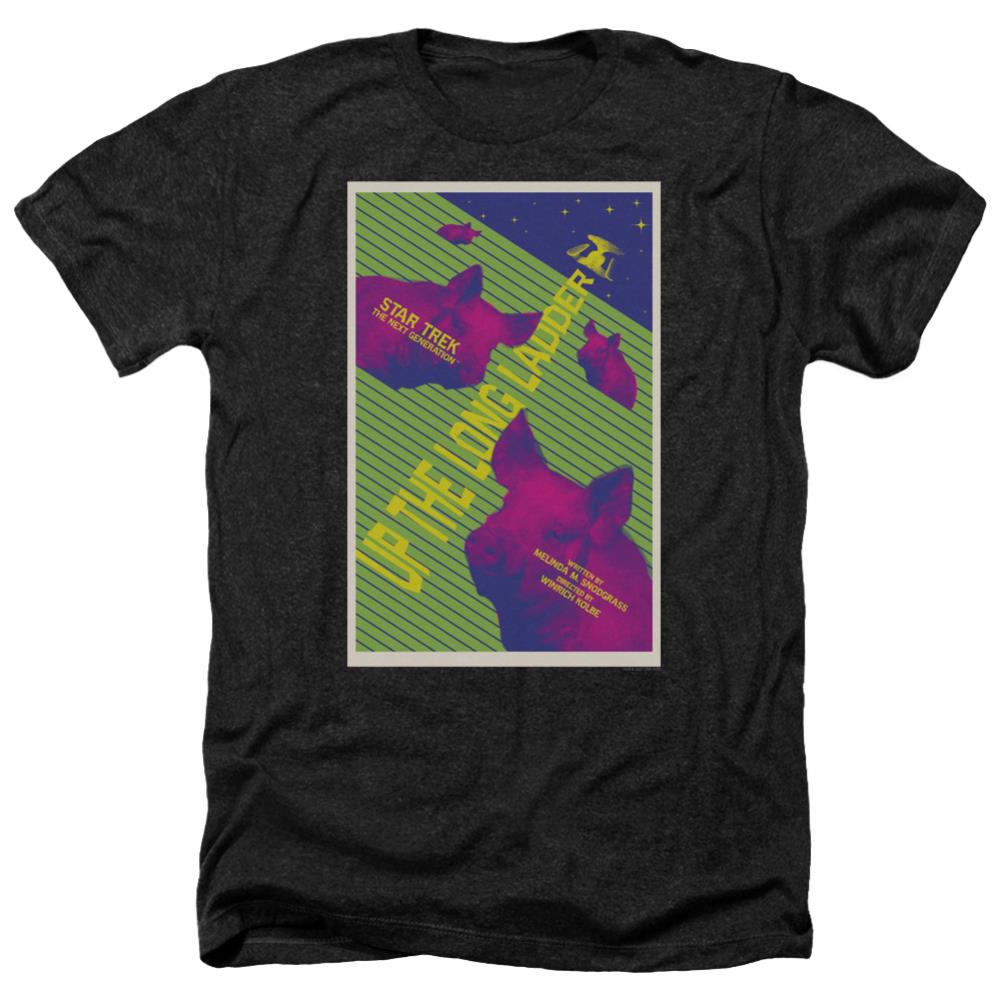 Star Trek TNG Season 2 Episode 18 Men's 30/1 Heather 60 40 Poly Short-Sleeve T-Shirt