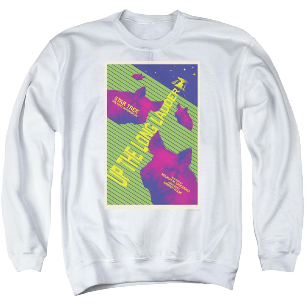 Star Trek TNG Season 2 Episode 18 Men's Crewneck 50 50 Poly Long-Sleeve T-Shirt
