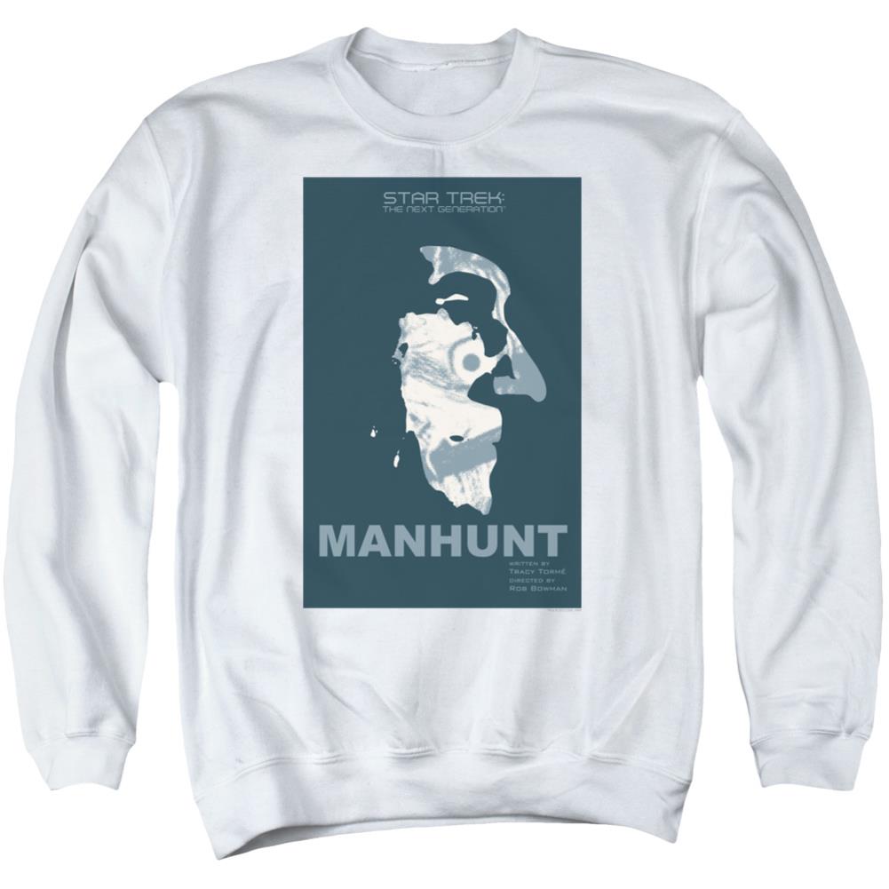 Star Trek TNG Season 2 Episode 19 Men's Crewneck 50 50 Poly Long-Sleeve T-Shirt
