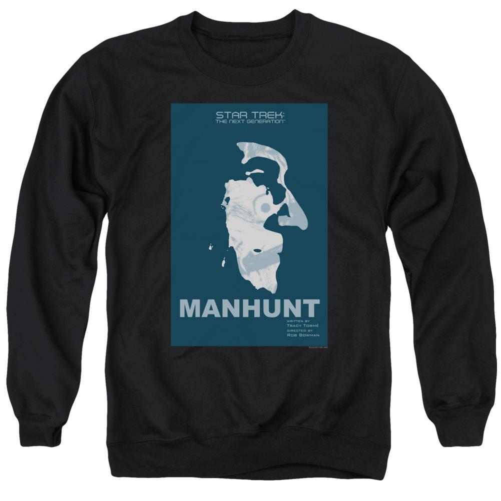 Star Trek TNG Season 2 Episode 19 Men's Crewneck 50 50 Poly Long-Sleeve T-Shirt