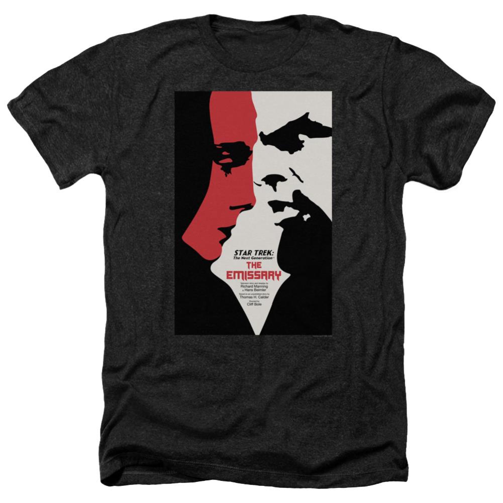 Star Trek TNG Season 2 Episode 20 Men's 30/1 Heather 60 40 Poly Short-Sleeve T-Shirt