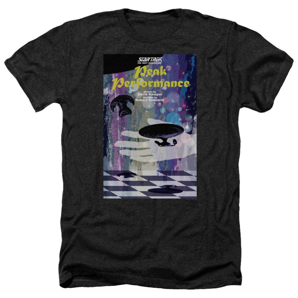 Star Trek TNG Season 2 Episode 21 Men's 30/1 Heather 60 40 Poly Short-Sleeve T-Shirt