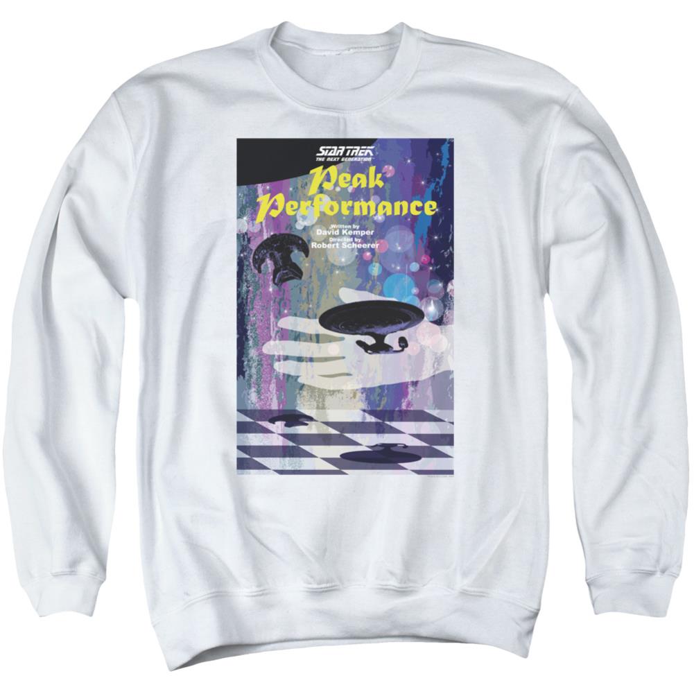 Star Trek TNG Season 2 Episode 21 Men's Crewneck 50 50 Poly Long-Sleeve T-Shirt