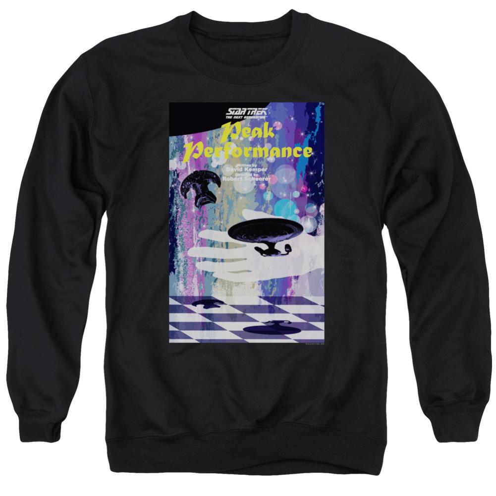 Star Trek TNG Season 2 Episode 21 Men's Crewneck 50 50 Poly Long-Sleeve T-Shirt