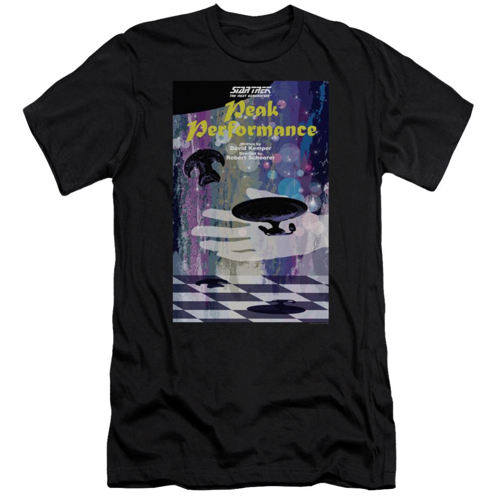 Star Trek TNG Season 2 Episode 21 Men's Ultra-Soft 30/1 Cotton Slim Short-Sleeve T-Shirt