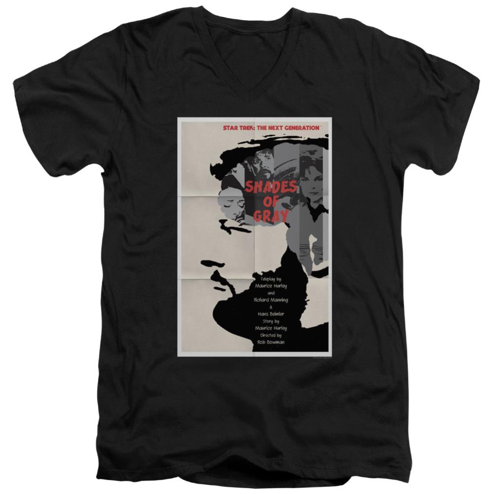 Star Trek TNG Season 2 Episode 22 Men's 30/1 Cotton Slim V-Neck T-Shirt