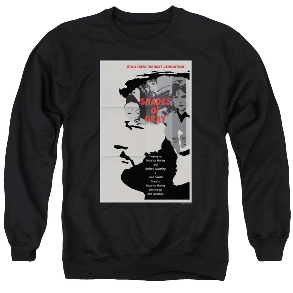Star Trek TNG Season 2 Episode 22 Men's Crewneck 50 50 Poly Long-Sleeve T-Shirt