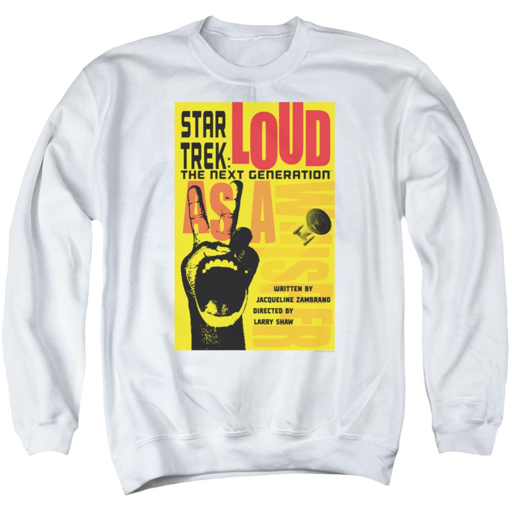 Star Trek TNG Season 2 Episode 5 Men's Crewneck 50 50 Poly Long-Sleeve T-Shirt