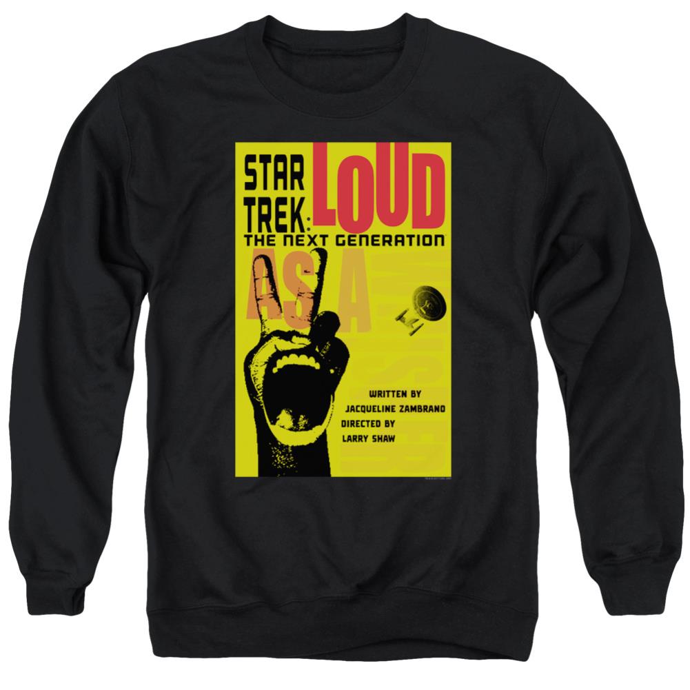 Star Trek TNG Season 2 Episode 5 Men's Crewneck 50 50 Poly Long-Sleeve T-Shirt