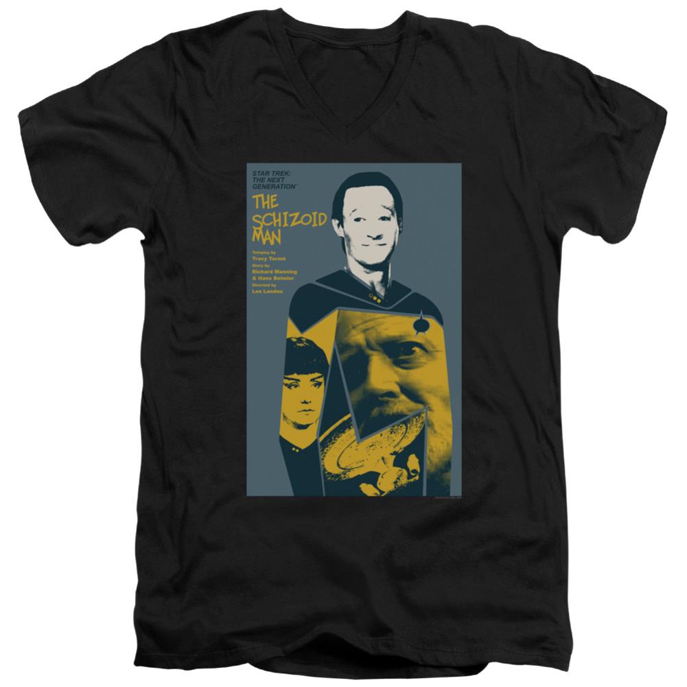 Star Trek TNG Season 2 Episode 6 Men's 30/1 Cotton Slim V-Neck T-Shirt