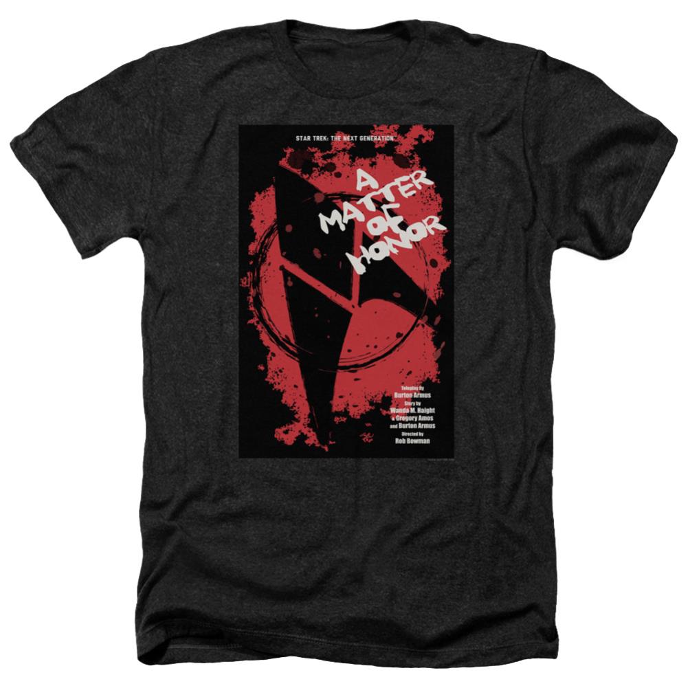 Star Trek TNG Season 2 Episode 8 Men's 30/1 Heather 60 40 Poly Short-Sleeve T-Shirt