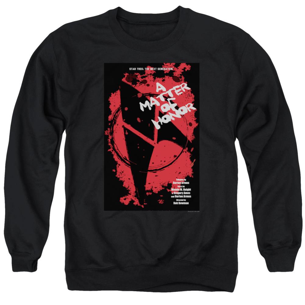 Star Trek TNG Season 2 Episode 8 Men's Crewneck 50 50 Poly Long-Sleeve T-Shirt