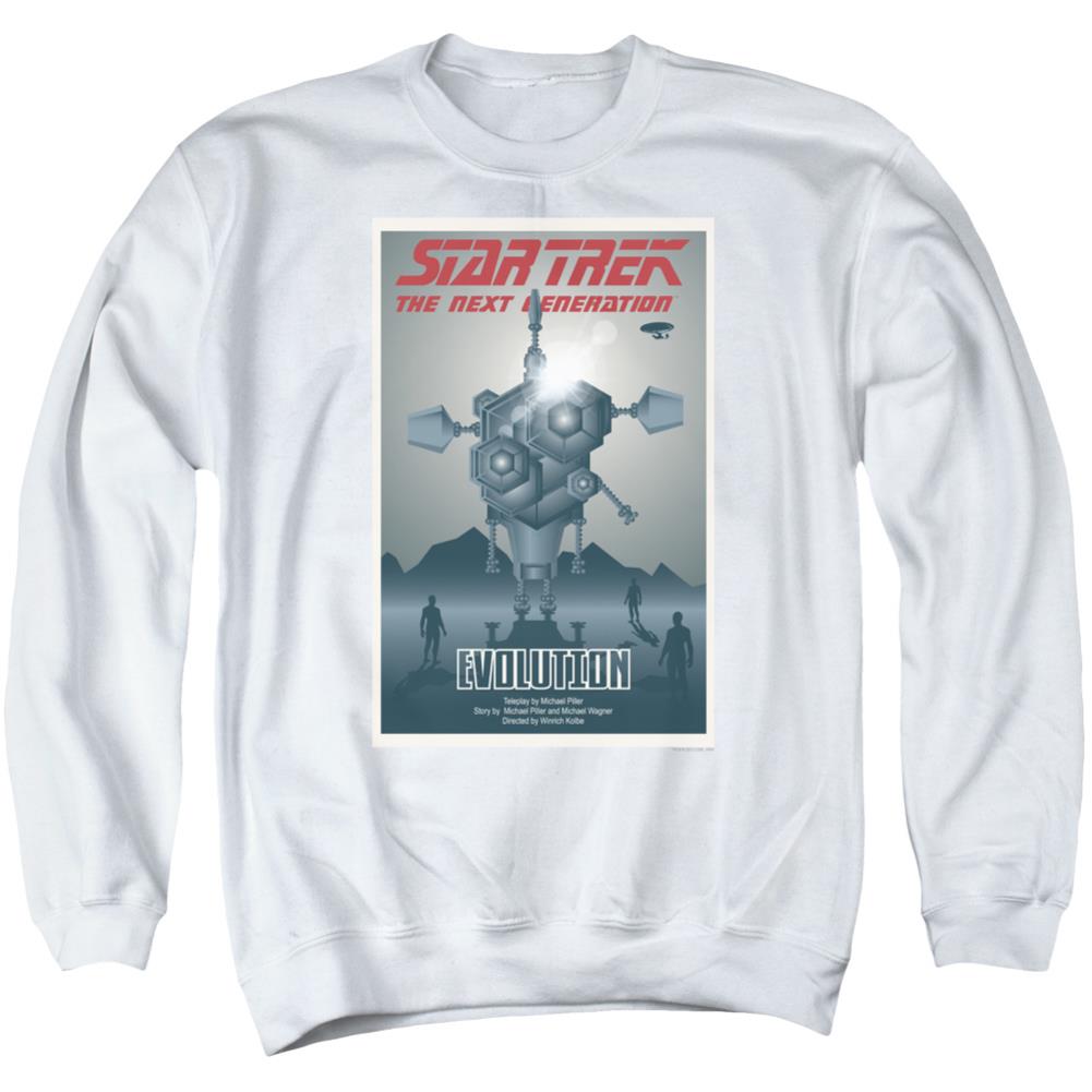 Star Trek TNG Season 3 Episode 1 Men's Crewneck 50 50 Poly Long-Sleeve T-Shirt