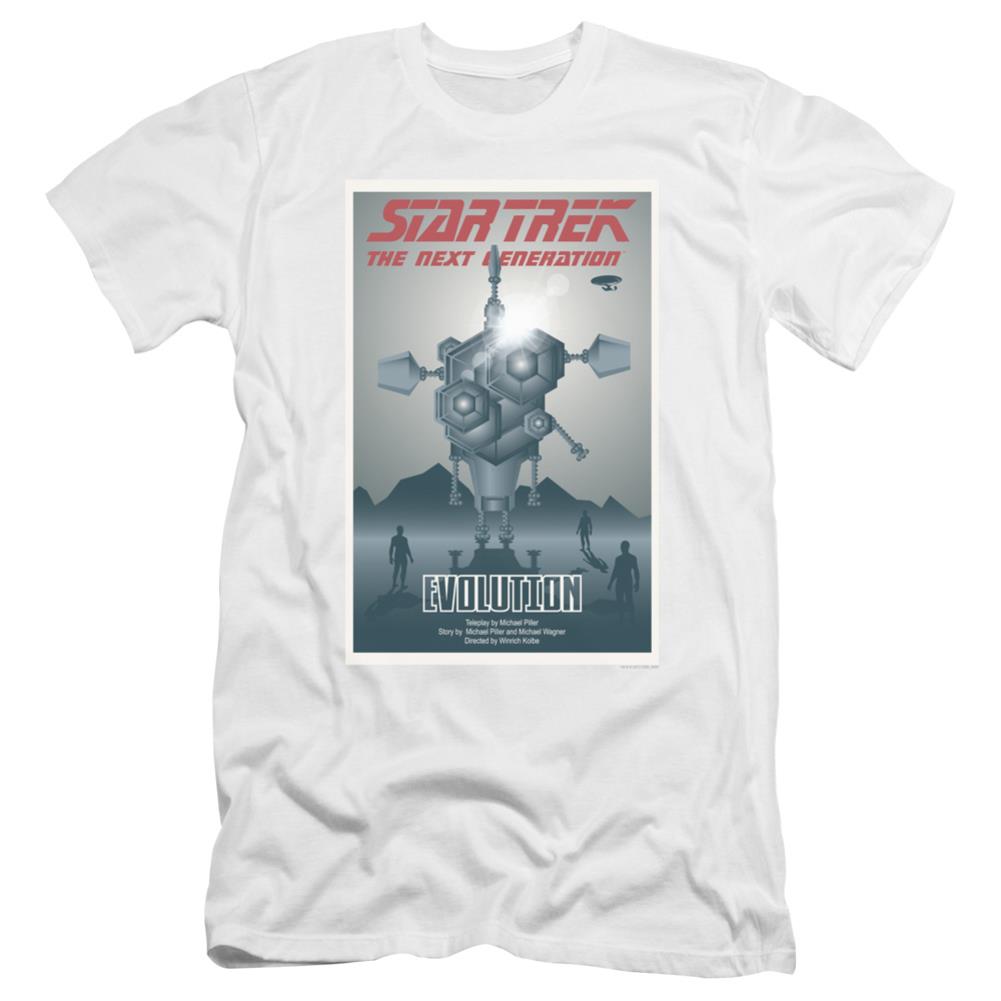 Star Trek TNG Season 3 Episode 1 Men's Ultra-Soft 30/1 Cotton Slim Short-Sleeve T-Shirt