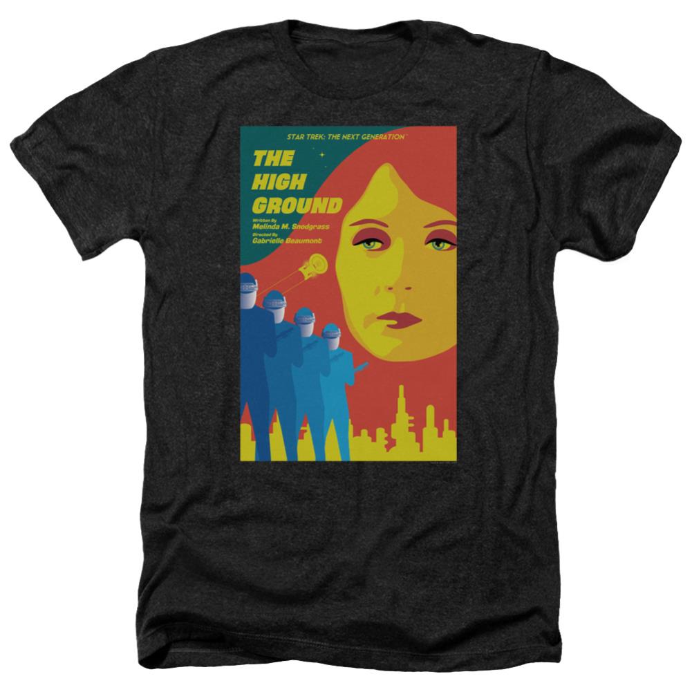 Star Trek TNG Season 3 Episode 12 Men's 30/1 Heather 60 40 Poly Short-Sleeve T-Shirt