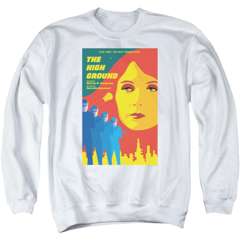 Star Trek TNG Season 3 Episode 12 Men's Crewneck 50 50 Poly Long-Sleeve T-Shirt