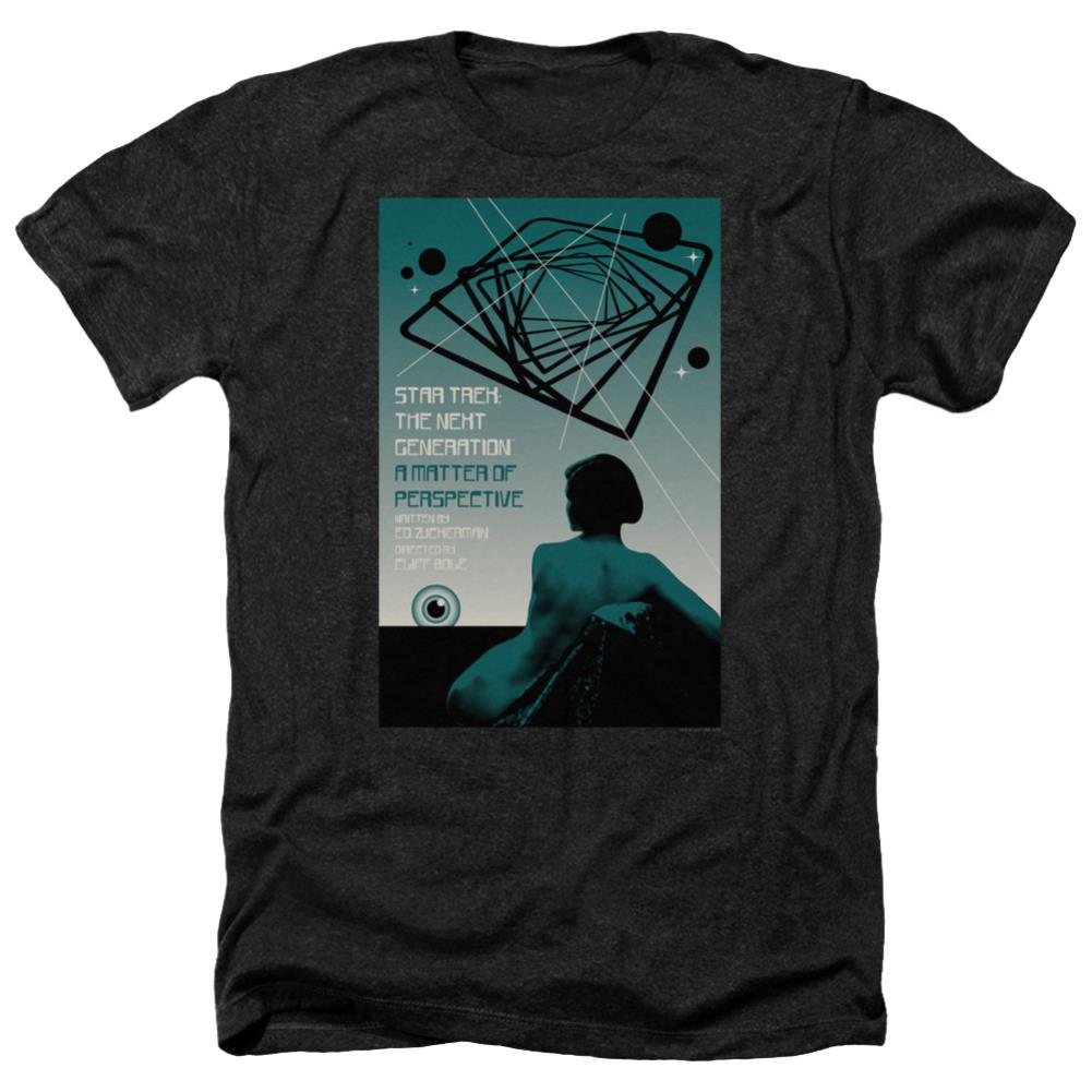 Star Trek TNG Season 3 Episode 14 Men's 30/1 Heather 60 40 Poly Short-Sleeve T-Shirt