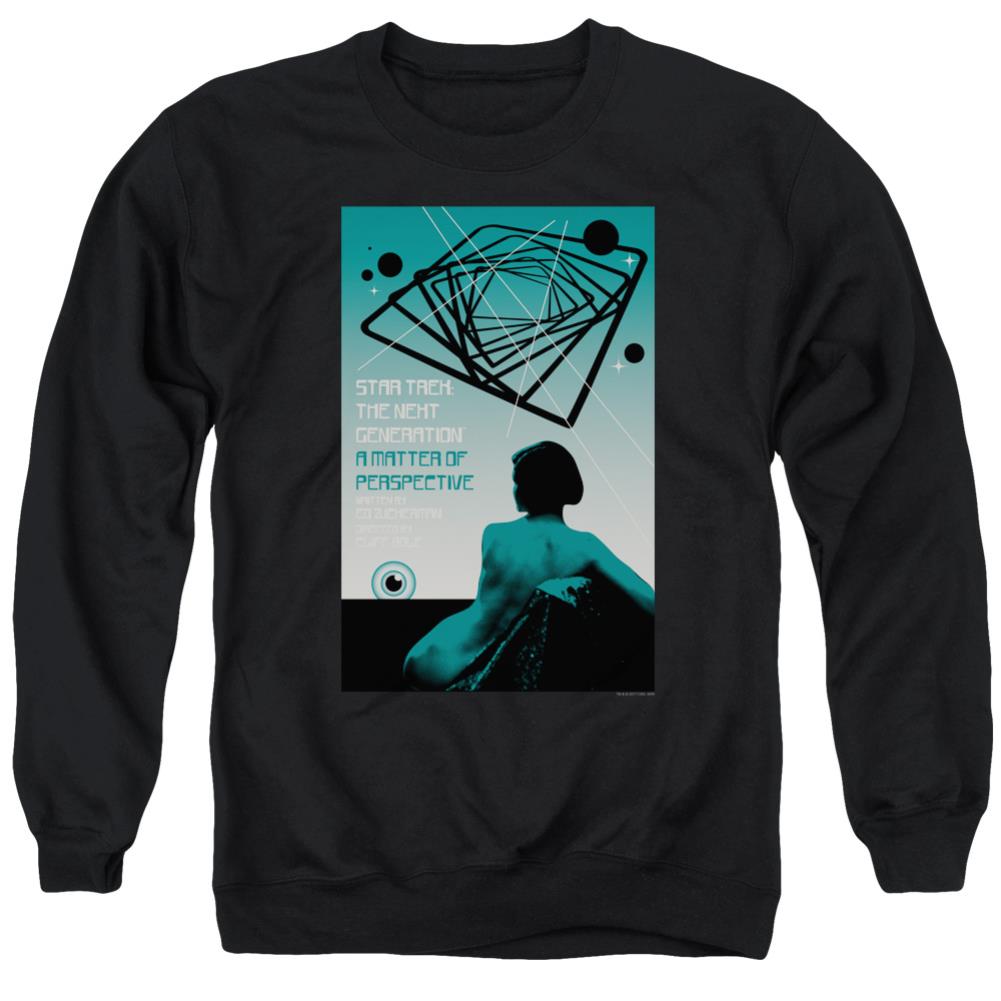 Star Trek TNG Season 3 Episode 14 Men's Crewneck 50 50 Poly Long-Sleeve T-Shirt