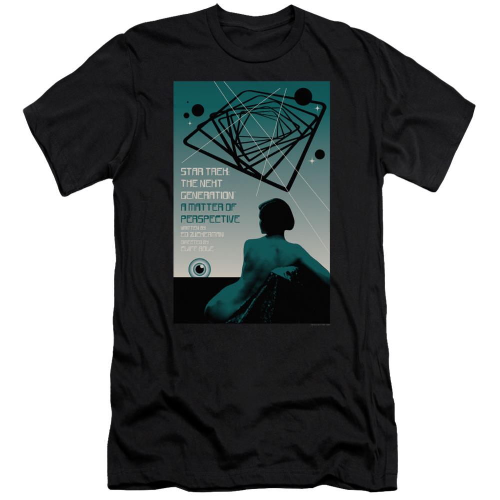 Star Trek TNG Season 3 Episode 14 Men's Ultra-Soft 30/1 Cotton Slim Short-Sleeve T-Shirt