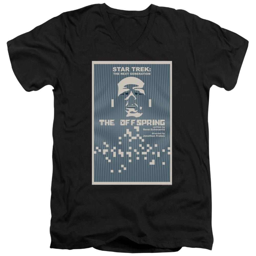 Star Trek TNG Season 3 Episode 16 Men's 30/1 Cotton Slim V-Neck T-Shirt