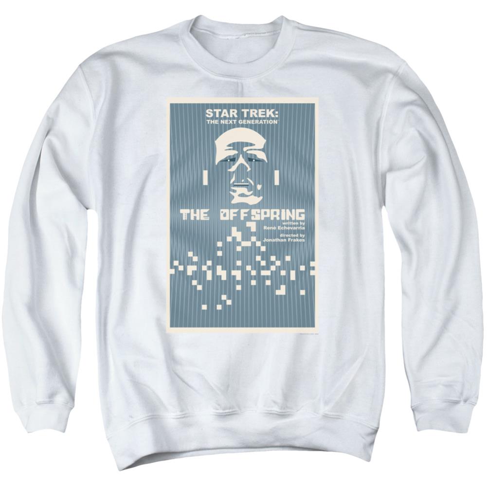 Star Trek TNG Season 3 Episode 16 Men's Crewneck 50 50 Poly Long-Sleeve T-Shirt