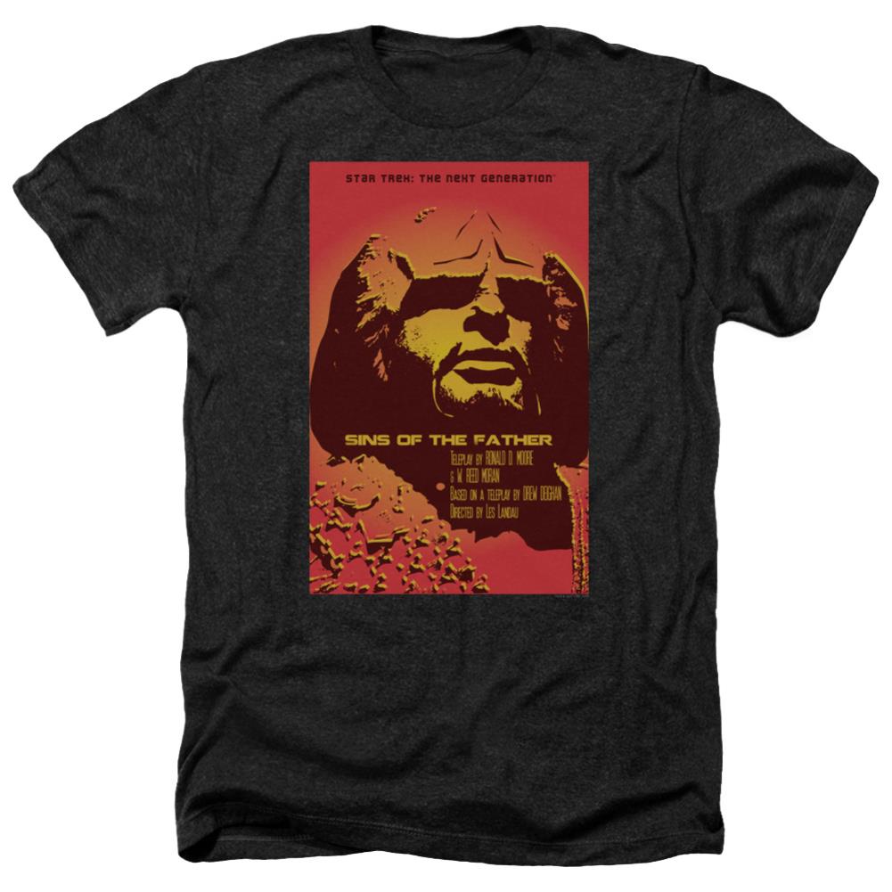 Star Trek TNG Season 3 Episode 17 Men's 30/1 Heather 60 40 Poly Short-Sleeve T-Shirt