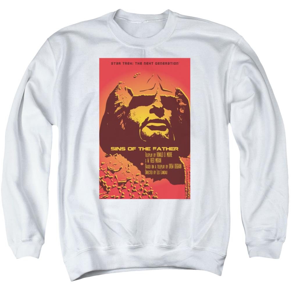 Star Trek TNG Season 3 Episode 17 Men's Crewneck 50 50 Poly Long-Sleeve T-Shirt