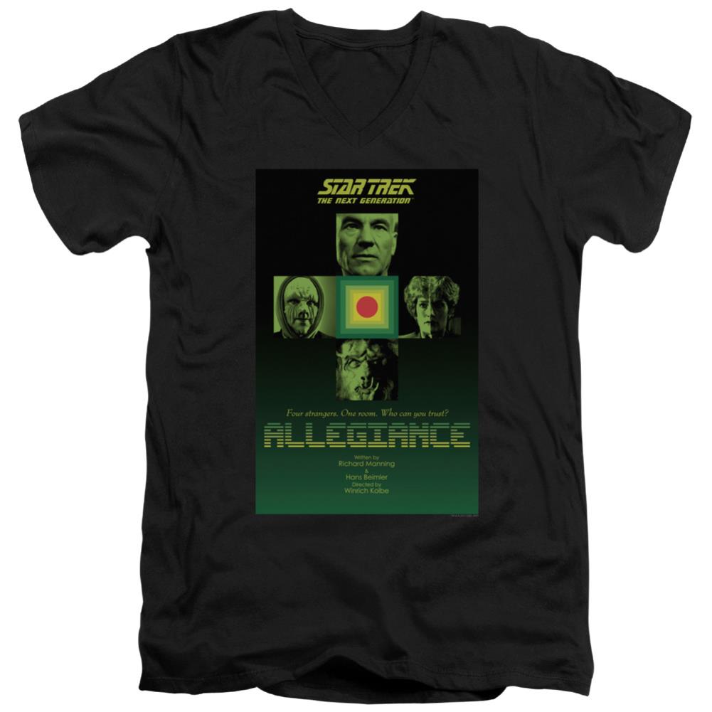 Star Trek TNG Season 3 Episode 18 Men's 30/1 Cotton Slim V-Neck T-Shirt