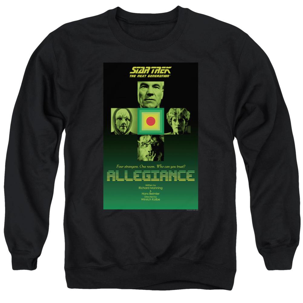 Star Trek TNG Season 3 Episode 18 Men's Crewneck 50 50 Poly Long-Sleeve T-Shirt