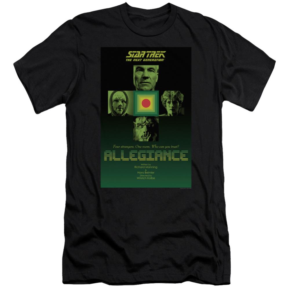Star Trek TNG Season 3 Episode 18 Men's Ultra-Soft 30/1 Cotton Slim Short-Sleeve T-Shirt