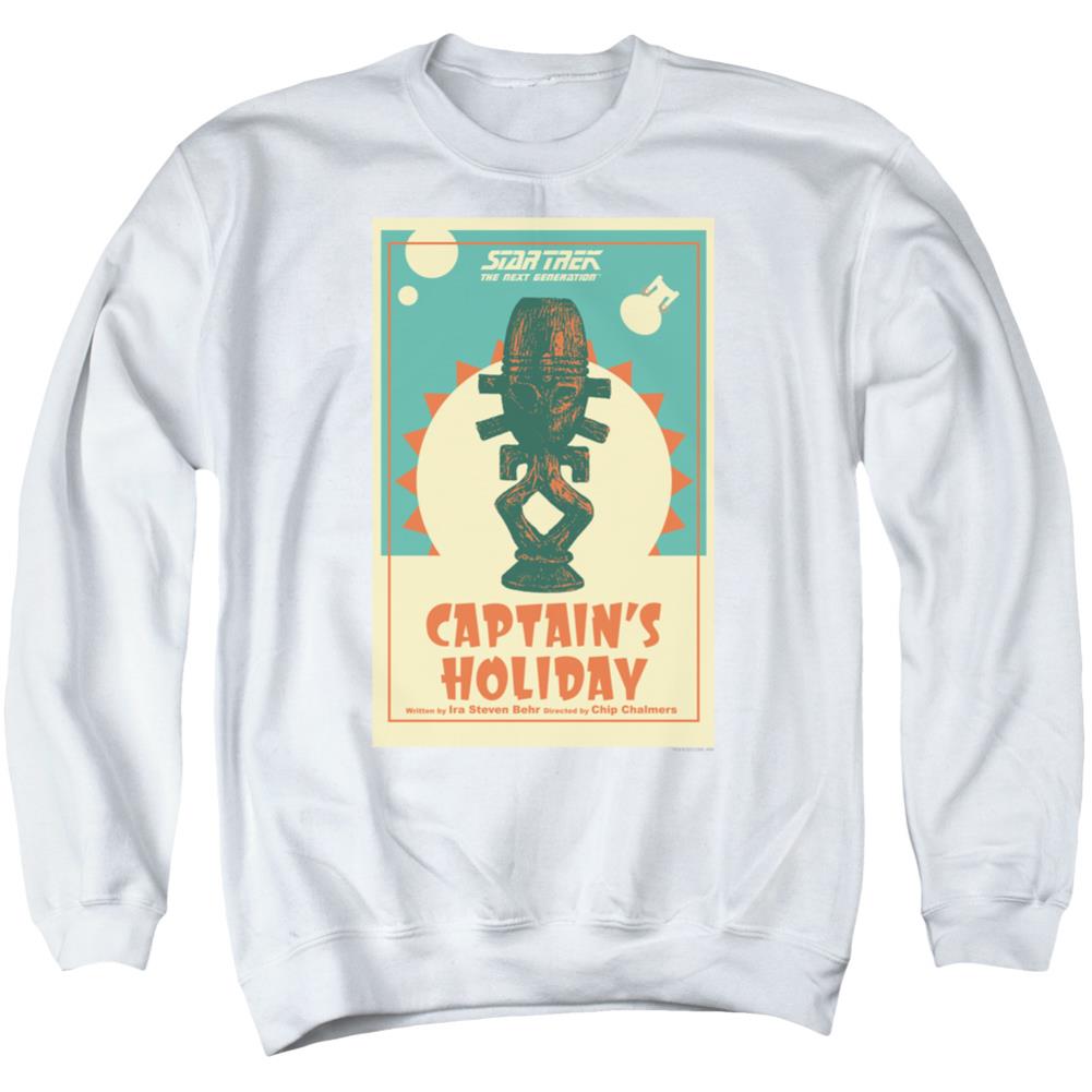 Star Trek TNG Season 3 Episode 19 Men's Crewneck 50 50 Poly Long-Sleeve T-Shirt