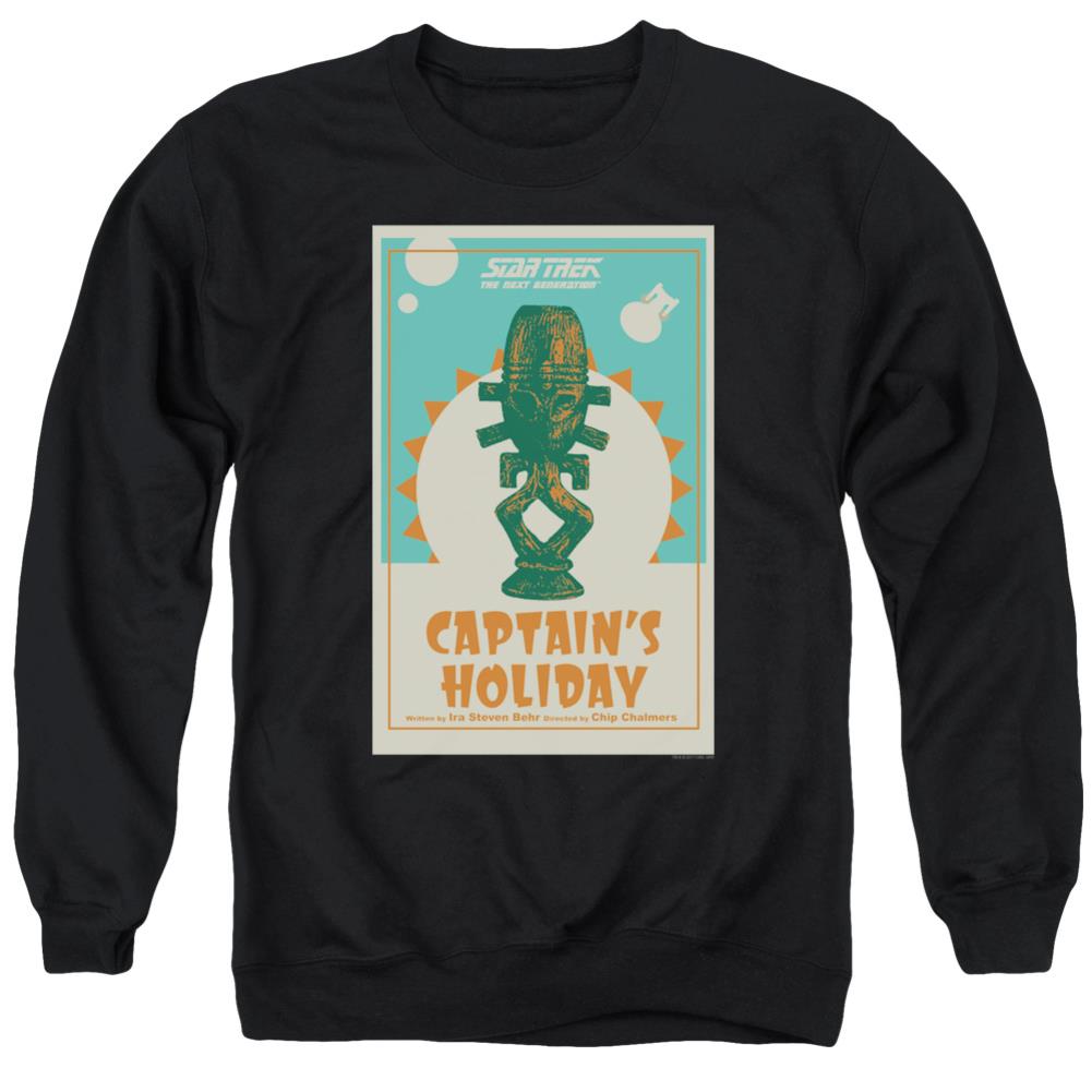 Star Trek TNG Season 3 Episode 19 Men's Crewneck 50 50 Poly Long-Sleeve T-Shirt