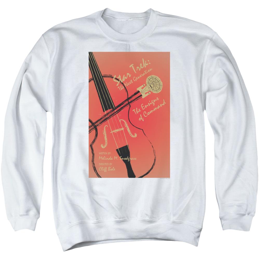 Star Trek TNG Season 3 Episode 2 Men's Crewneck 50 50 Poly Long-Sleeve T-Shirt
