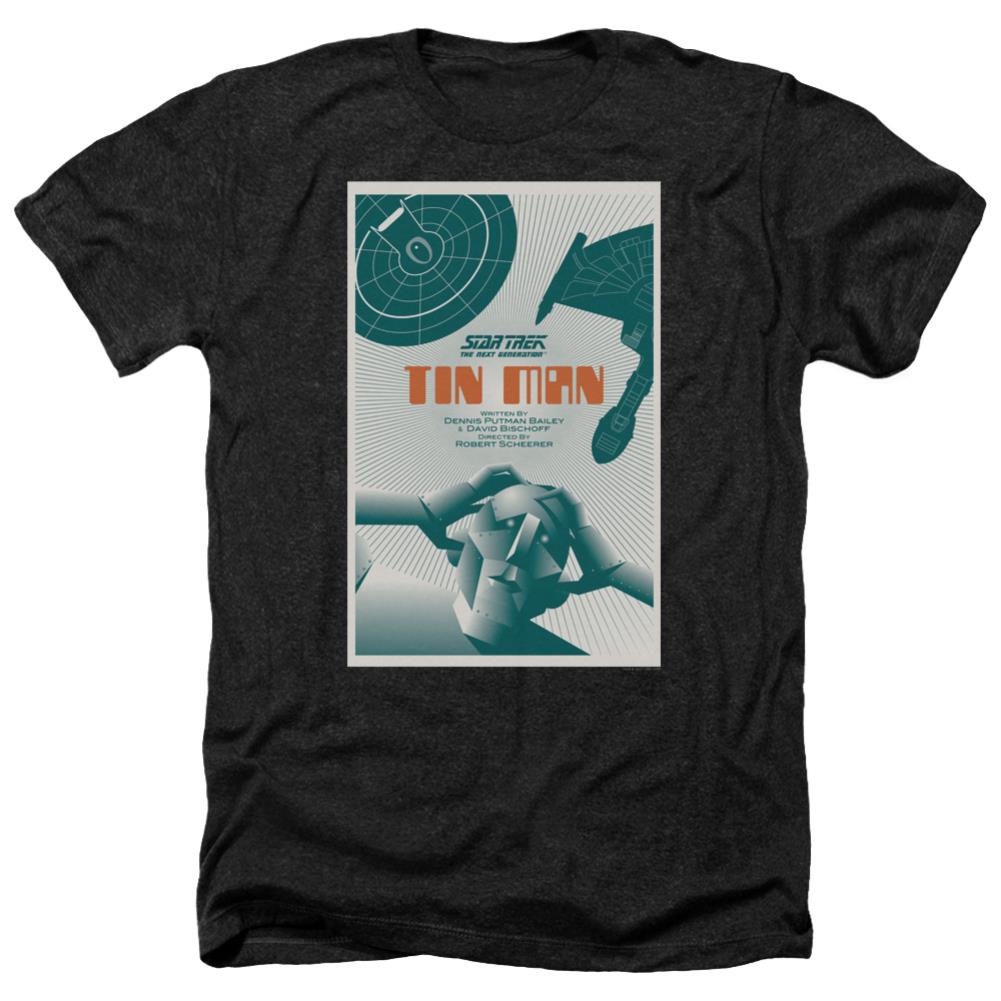 Star Trek TNG Season 3 Episode 20 Men's 30/1 Heather 60 40 Poly Short-Sleeve T-Shirt