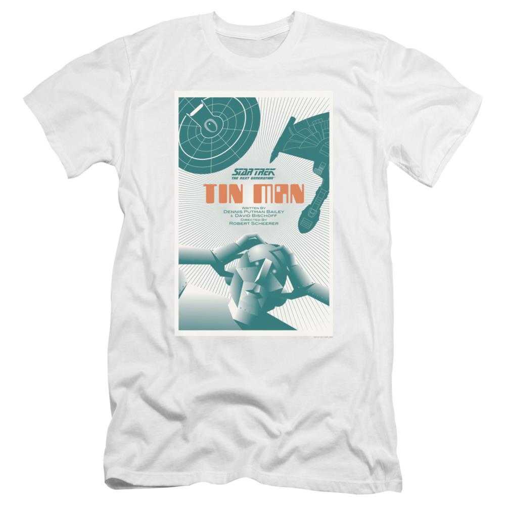 Star Trek TNG Season 3 Episode 20 Men's Ultra-Soft 30/1 Cotton Slim Short-Sleeve T-Shirt