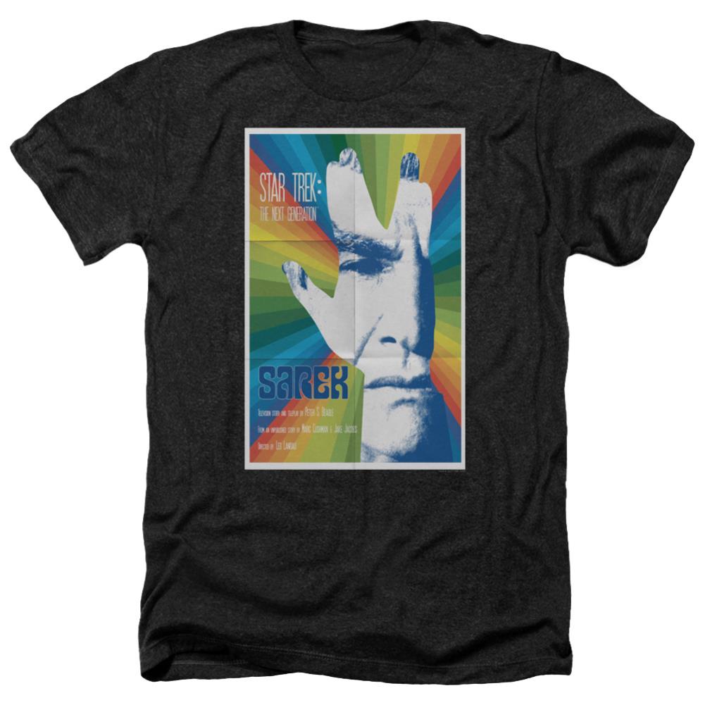 Star Trek TNG Season 3 Episode 23 Men's 30/1 Heather 60 40 Poly Short-Sleeve T-Shirt
